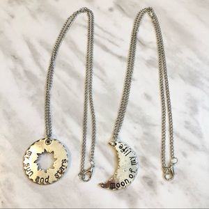 🎉 New My Sun And Stars Silver Necklace Set
